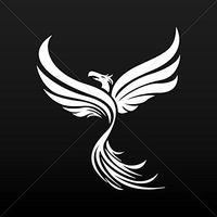 Decal Stickers Phoenix Rising Tribal Tablet Laptops Weatherproof Sport White (6 X 5.29 In)