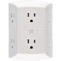 GE(R) JASHEP50759 6-Outlet In-Wall Adapter