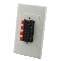 YinXiong 1 Gang Screwless Spring Clip Style 4.0 Speaker Wall Plate