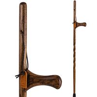 Brazos Trekking Pole Hiking Stick for Men and Women Handcrafted of Lightweight Wood and made in the USA, Oak,  48 Inches