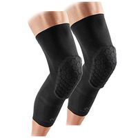 McDavid Elite Knee Compression Sleeves: Padded Compression Leg Sleeves – Elastic Knit – for Basketball, Football, Volleyball, Weightlifting and More – Pair of Sleeves