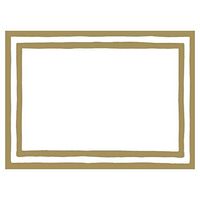 Caspari Border Stripe Self-Adhesive Gift Tags in Gold, 60 Labels