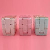 OYTRO Durable Portable Multifunctional Three Layered Partition Lunch Box Bowls