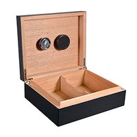 Lxc Piano Paint Carbon Fiber Cigar Box Cedar Wood Alcoholic Mellow Cigar Humidor Box Wooden