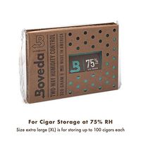 BOVEDA 75% RH (320 Gram) 2-Way Humidity Control Pack Humidifier/Dehumidifier for Large Humidors -by Boveda Inc.