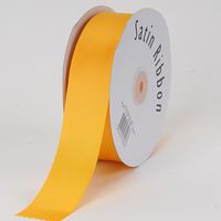 BBCrafts Daffodil Satin Ribbon Single Face 1/4 inch 100 Yards