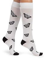 Koi Women's Compression Socks with Print Design, Butterfly, One Size