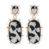 Peigen Big Acrylic Earrings for Women Teen Girls Cellulose Acetate Rectangle Pendants Earrings Jewelry