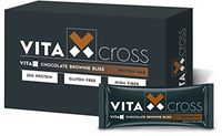 Vitacross Chocolate Brownie Bliss Protein Bar, 12 Count, 20 Grams of Protein
