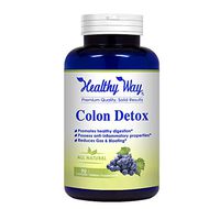 Healthy Way Pure Colon Cleanse for Weight Loss - Max Strength, Natural Colon Detox Cleanser - NON-GMO USA Made 100% Money Back Guarantee