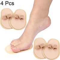 4 Pieces Toe Splint Toe Support Hammer Toe Spacer Splint Double Toe Protector for Crooked Toes, Hammer Toes, Claw Toes and Overlapping Toes