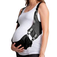 EasyBelly Johnny's Mama Care Maternity Belt - Pregnancy Support - Waist/Back/Abdomen Band, Belly Brace (Black)