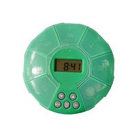 Automatic Electronic Pill Dispenser 7-Compartment Timer Pill Box Organiser Holder Reminder (Green)