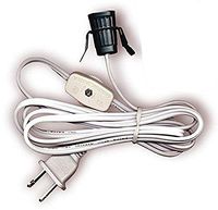 Creative Hobbies 708N1 Single Light Replacement Clip in Lamp Cord for Christmas Village House, Pumpkin Lights, Small Objects (1)