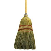 Boardwalk 926CCT Parlor Broom, Corn Fiber Bristles, 55-Inch Wood Handle, Natural, 12/Carton