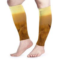 BLongTai Sunset Wheat Ears Calf Compression Sleeve Men Womens Running Leg Sleeve for Shin Splint Muscle Pain Relief (1 Pair)