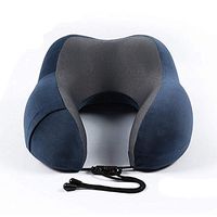KoKoBin Travel Neck Pillow Memory Foam U-Shaped Pillow Comfortable & Breathable Travel Pillow Neck Chin Head Support Machine Washable Travel Kit with Bag Flight Train Car Airplane Pillow …