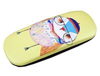 Owl Glasses Case Hard Shell Eyeglasses Case Leather Protective Holder - 12