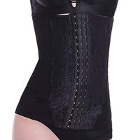 Ocamo Women Postpartum Shaping Girdle Staylace Abdominal Binder Waist Close-Fitting Trimmer Underwear Corset Black Pattern Xxxl