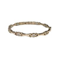 Women's Magnetic Bracelet Rose Gold Crystal 54A