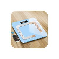 Bathroom Weight Scales Floor Smart Body Fat Scale Bluetooth Human Weight Household Weighting Scale 180Kg,Blue