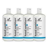 Artnaturals Hand Sanitizer Gel Alcohol Based (4 Pack x 8 Fl Oz / 220ml) Infused with Jojoba Oil & Alovera Gel - Unscented Fragrance Free Sanitize