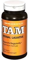 American Health Tam Herbal Laxative Tablets - Supports Regularity, Eases Occasional Constipation - Non-GMO, Gluten-Free, Vegan - 78 mg Cascara Sagrada - 100 Count, 50 Total Servings