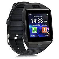 DOORGA DZ09 Smart Watch Smartwatch Bluetooth Sweatproof Phone with Camera TF/SIM Card Slot for Android and iPhone Smartphones for Kids Girls Boys Men Women(Black)