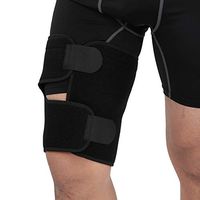 Adjustable Thigh Brace Support,Thigh Brace Support Hamstring Wrap with Anti-Slip Strip Support Thigh Quad Sprains, Tendonitis, Strains, Pulled Muscle Injury Rehab and Recovery, Fits Men and Women