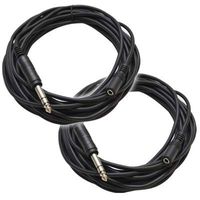 Seismic Audio SA-iEFRM25-2Pack 6-Inches Stage and Studio Patch Cable