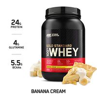 Optimum Nutrition Gold Standard 100% Whey Protein Powder, Banana Cream, 2 Pound (Packaging May Vary)