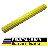 TheraBand FlexBar, Tennis Elbow Therapy Bar, Relieve Tendonitis Pain & Improve Grip Strength, Resistance Bar for Golfers Elbow & Tendinitis, Yellow, Extra Light, Beginner