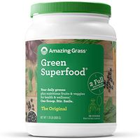 Amazing Grass Green Superfood: Super Greens Powder with Spirulina, Alfalfa, Digestive Enzymes & Probiotics, Original, 100 Servings