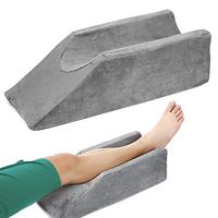 Zelen Elevation Pillow Foam Bed Wedge for Legs Sleeping Elevated Pillows Ortho Cushion Riser Knee Ankle Support Rest Legs Bolster Elevator Elevating Cushions Elevate Feet Protector (50cm Long)