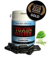 Toxin Buster - Natural Safe Effective Daily Detox Charcoal (100 Capusles)