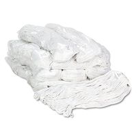 Unisan 4024RCT Pro Loop Web/Tailband Wet Mop Head, Cotton, #24 Size, White, 12/Carton