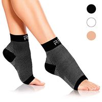 Plantar Fasciitis Foot Compression Sleeves for Injury Rehab & Joint Pain. Best Ankle Brace - Instant Relief & Support for Achilles Tendonitis, Fallen Arch, Heel Spurs, Swelling & Fatigue (Black-SM)