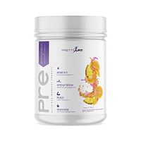 PrettyFit Pre - Pre workout for Women - 30 Servings - Boost Energy and Endurance with BCAAs, Beta Alanine, L-Carnatine, and CLA - Tropical Blast Flavor