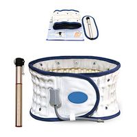 Inflatable Back Support-Decompression Back Belt,Lower Back Brace- Lumbar Support and Back Traction for Men and Women. (White)