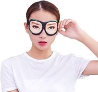 3D Funny Eyeshade Soft Sleep Eye Mask with Adjustable Head Strap for Travel Game, Party, Rest, Sleeping Breathable Blindfold for Men and Women (Women 1)
