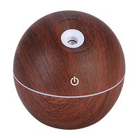 Aromatherapy Essential Oil Diffuser Humidifier Room Decor Lighting 2Nd Version Whisper-Quiet Aroma New Cool Mist Changing with Adjustable 4-In-1 Button Control for Home,Black