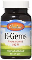 Carlson Labs E-gems 800iu Soft Gels, 50 Count
