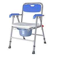 Toilet Seat and Frame Toilet seat Aluminum Alloy Foldable Elderly Pregnant Women Easy to Carry Adjustable Height Commode Adjustable Commode Chair