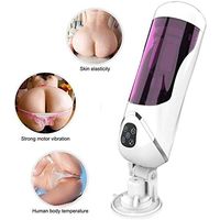 JXYY Mens T-Shirt Electric Silicone Intelligent Male Automatic Piston Cup Sucking 310 Times/Min and 360° Rotating 10 Speed Electronic Massage Toy JXYY