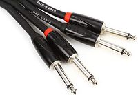 Roland 5ft Interconnect Cable, Dual 1/4"-1/4", Black series (RCC-5-2814)