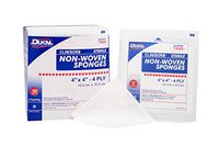 Clinisorb NonWoven Sponge Polyester/Rayon 4-Ply 4 X Inch Square Sterile, 7444 - Box of 100