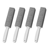 Toilet Brush,CONSTR Household Cleaning Tools4Pcs Pumice Stone Dust Remover Toilet Bowl Cleaner Sinks Bathtub Cleaning Brush - Grey White 4pcs