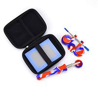 Silicone Honey Straw 6.5" / Silicone Wax Carving Travel Kit (Blue and Red)