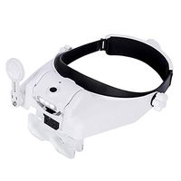 USB Rechargeable Magnifier Headband Magnifier with Illumination 3 LED Magnifier Lamp