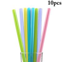 JUSTDOLIFE 10PCS Reusable Straw Creative Color Changing Party Drinking Straw
